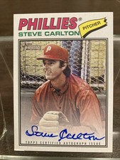 2026 Topps Heritage Steve Carlton Real One Blue Ink Auto #ROA-77RO-SC Phillies