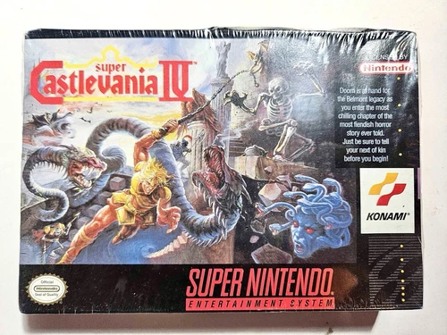 Super Castlevania IV 4 (Super Nintendo SNES) NEW in Box Factory SEALED!