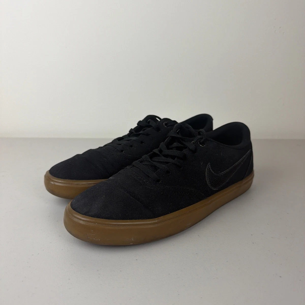 Nike SB Check Solarsoft Skateboarding Canvas Sneakers Men\'s 13 Black Gum MINT Nike SB Check Solar Men main image 4