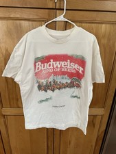 Abercrombie XL 48? Soft Budweiser Holiday Tee T Shirt