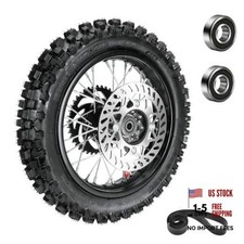 3.00-12 80/100-12 Rear Rim Wheel Tire Compatible with 90cc 110cc 125cc SSR125