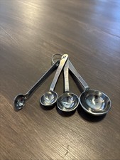 Vintage Amco Basic Ingredients Stainless Steel Measuring Spoons. 4 Vintage Amco Basic Ingredients Stainless Steel Measuring Spoons. 4