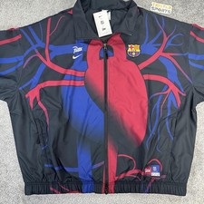 FC Barcelona Black International Club Soccer Fan Jackets