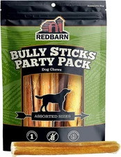 Redbarn Pet Products All Natural 5"-8" Bully Sticks for Small & Large Dogs - Hea