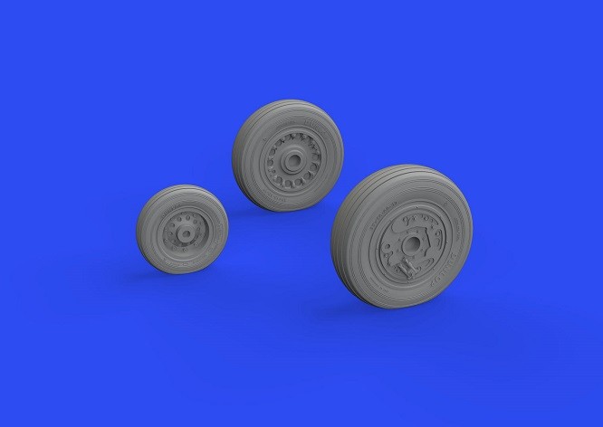 Eduard Accessories 648814 - 1:48 Buccaneer S.2C/D Wheels for AIRFIX - New