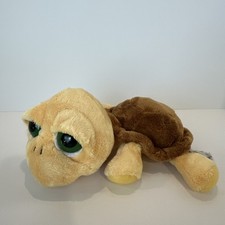 Lil Peepers Shelly Large Pebble Brown Yellow Big Eyes Turtle Plush
