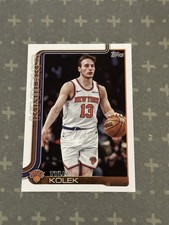 2025-26 Topps Tyler Kolek #20 New York Knicks (A)