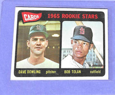 1965 Topps Bobby Tolan Rookie Card #116 ST. Lois Cardinals EX-NM. rookie card picture