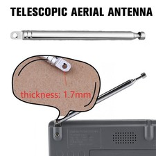 Telescopic Aerial Antenna For TV Radio DAB AM/FM Replacement 145mm-740mm  Q0I3