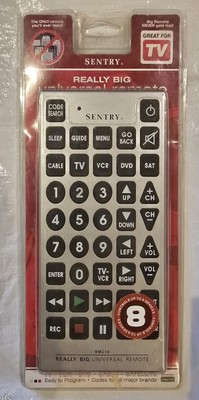 Sentry Really Big Universal Remote Control Great for TV TESTED