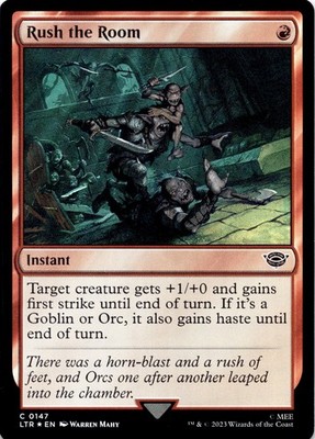 Rush the Room 147 The Lord of the Rings Magic: The Gathering (FOIL) NM