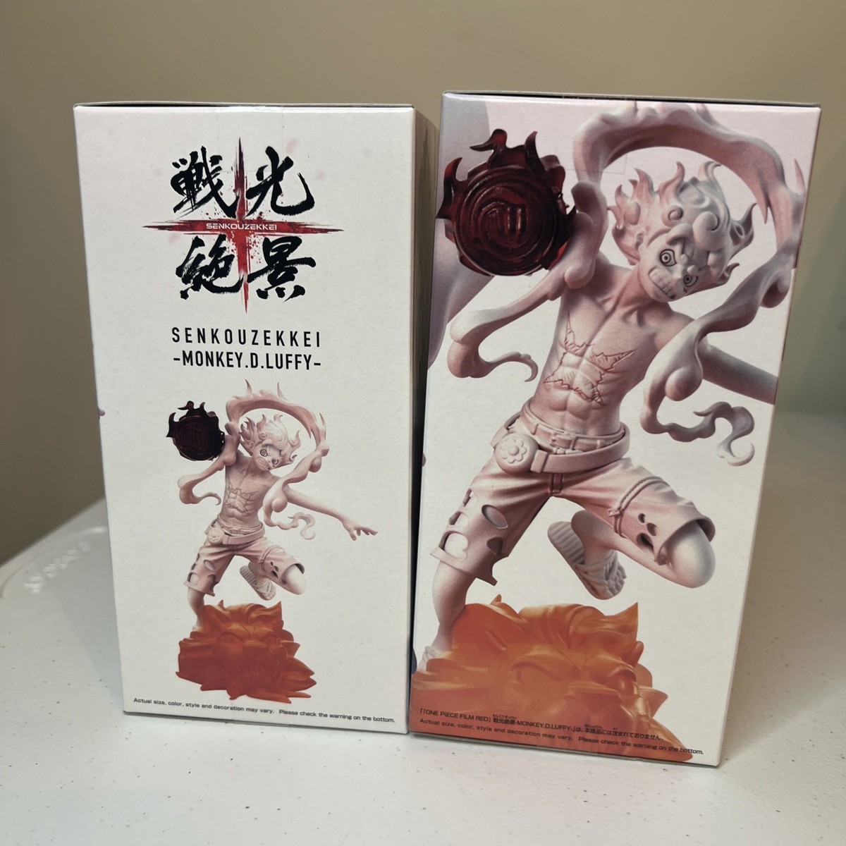 One Piece Film Red Monkey D Luffy & Shanks Figures SenkouZekkei