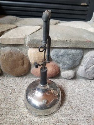 Antique Coleman QUICK-LITE Table Lantern Lamp Chrome Tank USA Marked May 1919