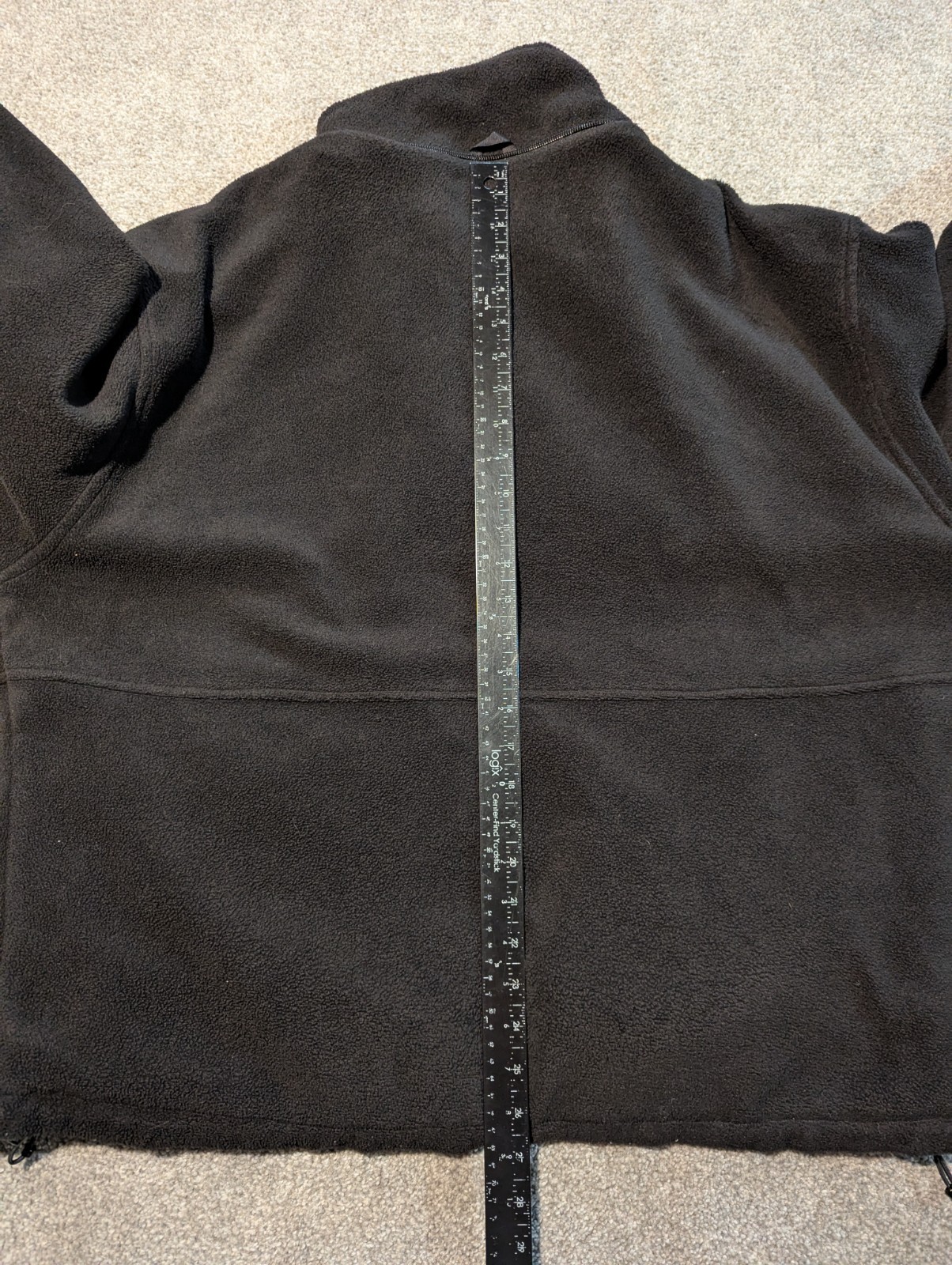 Ice Armor Jacket Mens Black Reversible Fleece Nylon Clam Pro Staff Fishing