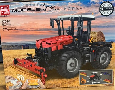 Mould King 17020 Traktor mit Anbaugeräte RC Motor Neu Blitzversand