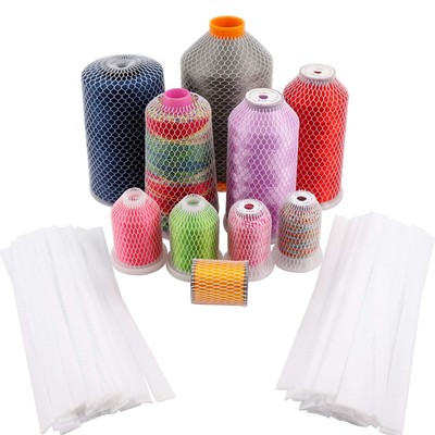 New Brothread 100Pcs Thread Net Spool Saver For Different Sizes Of Emb