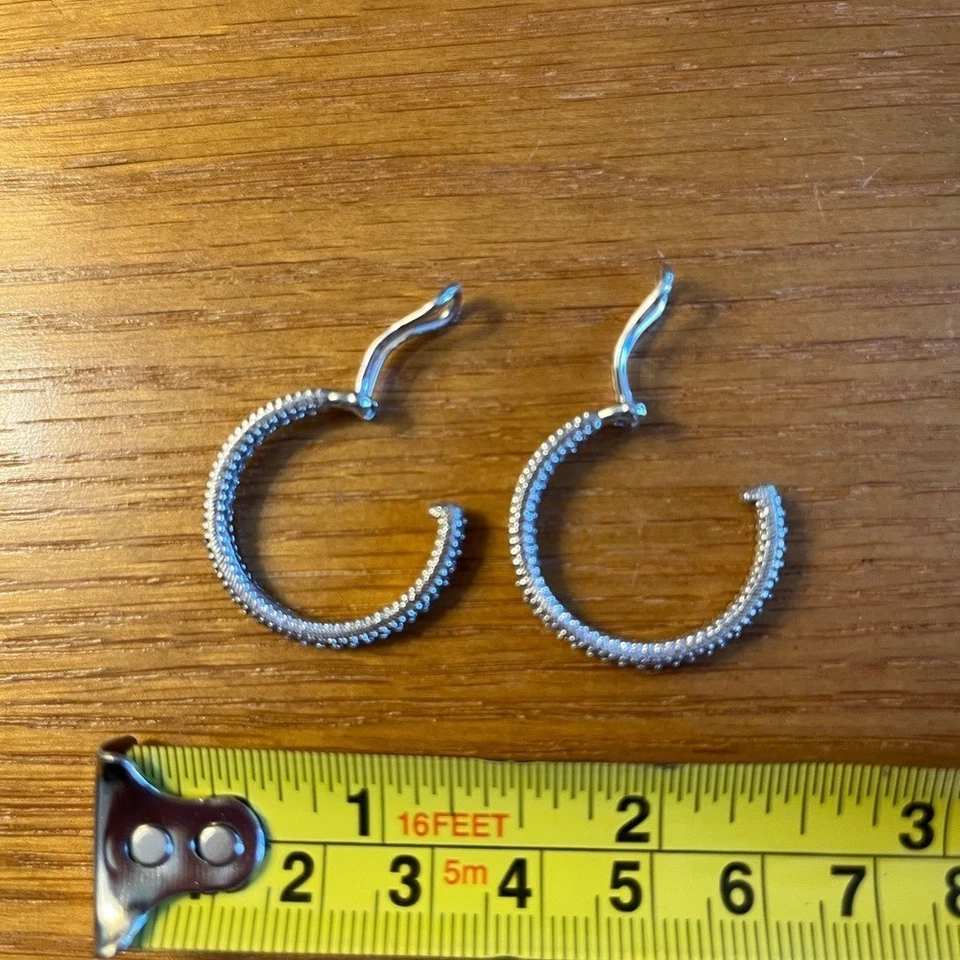 Judith Ripka Sterling Silver Clip-on Earrings - Image 3 of 3