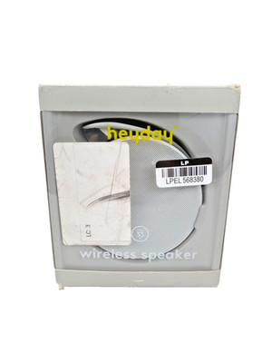 Heyday Round Strap Bluetooth Wireless Portable Mini Speaker - White