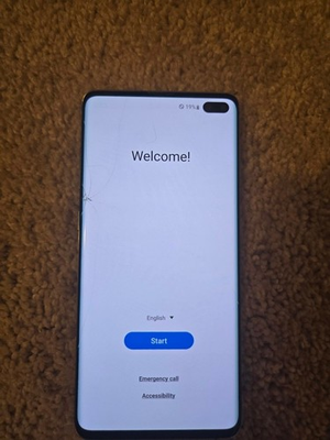 #ad #ad Samsung Galaxy S10 SM G975U1 128 GB Prism Blue Unlocked $89.95