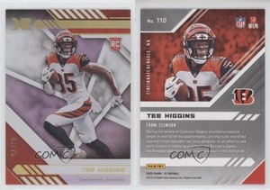 2020 Panini XR Rookie White /75 Tee Higgins #110 Rookie RC
