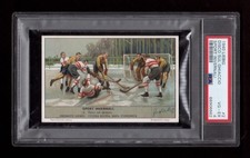 PSA 4 LIEBIG ICE HOCKEY 1940 In The Style of a Victorian Trade Card SPECTACULAR