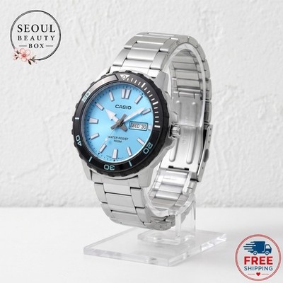 CASIO MTD-125D-2A3 Men's Diver Style Metal Watch Blue 100m Water Resistant