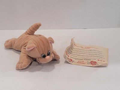 Vintage Tonka Pound Puppies Purries Purry Kitty Cat 7'' Brown Striped Tabby