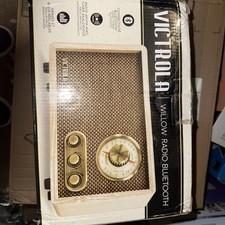 Victrola Willow VRS-2800 Brown Retro Wood Bluetooth FM/AM Radio NO2898 AR