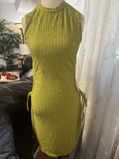 Unbranded khaki green sexy form fitting peek hole dress- S