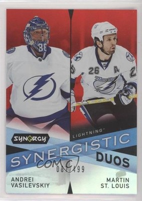2022-23 Upper Deck Synergy Red 87/499 Andrei Vasilevskiy Martin St Louis HOF 0cv