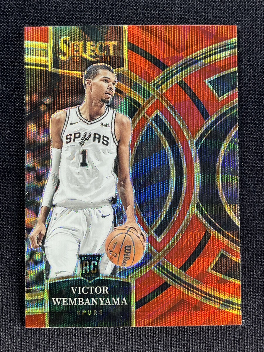 2023-24 Panini Select Victor Wembanyama Premier Red Wave Prizm RC Rookie #121