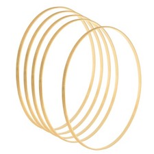5Pcs 14.2" Wooden Bamboo Floral Hoop Rings for DIY Crafts Wedding Wreath
