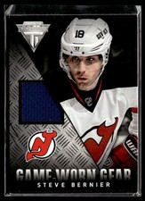 2013-14 Panini Titanium Game Worn Gear Steve Bernier New Jersey Devils #GG-SBE