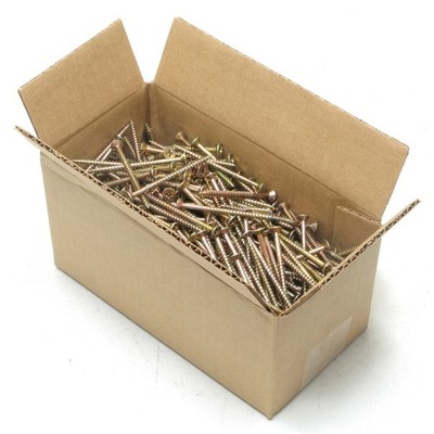 Wood Screw, #10 x 2.75'' Philips Head, Plated, 500pcs