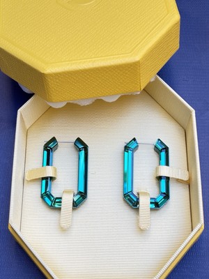 Swarovski Lucent Creolen Smaragdgrün