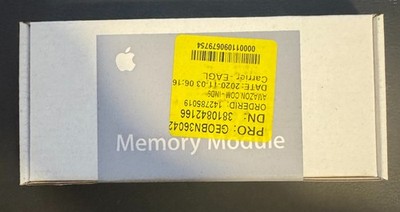 New Genuine Apple 32GB (2x16GB) DDR4 2933MHz RAM Memory Kit for Mac Pro 2019