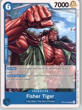 Fisher Tiger OP14-054 Uncommon The Azure Sea's Seven One Piece