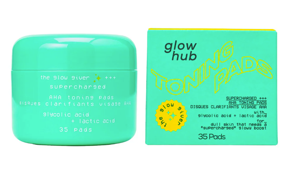 Glow Hub The Glow Giver AHA Toning Pads | Exfoliating & Brightening Pads