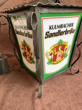 Wirtshauslampe Biergarten Lampe Sandlerbräu Kulmbach Kneipe Bierwerbung Nr.2