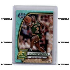 2024-25 Bowman U Chrome - Aqua #86 Diamond Johnson Rookie /299