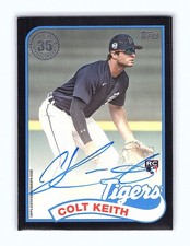 2024 Topps Update Colt Keith Black Parallel On Card Rookie Auto /199 Tigers