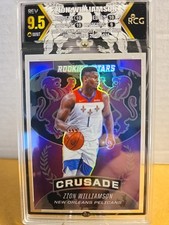 2020-21 Panini Chronicles Rookies & Stars Zion Williamson #534 Crusade Purple...