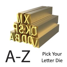 Hot Foil Stamp Copper number A-Z choose you Die