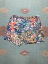 Vintage 80s 90s shorts swim trunks novelty print Hawaiian beach ocean men  s 31