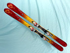 🔥⛷️ K2 Burnin' LUV T:Nine T9 Women's Skis 146cm Marker 11.0 Integrated Bindings