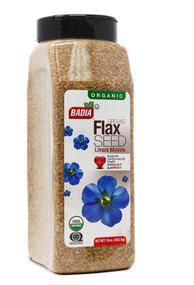 Badia Organic Flax Seed, Ground, 16-Ounce Free Shipping
