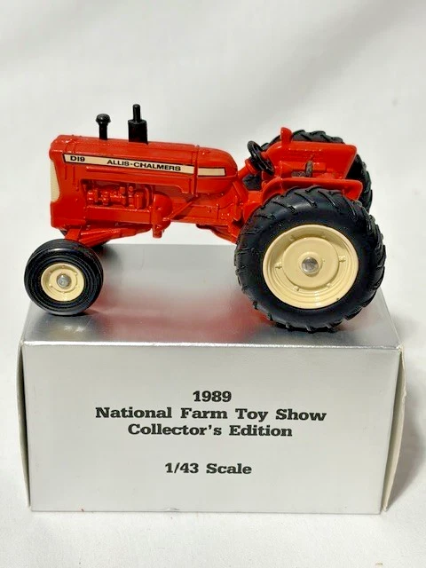 ERTL Allis Chalmers D19, 1989 National Farm Toy Show Tractor, Orange, 1/43, NIB - Image 2 of 2