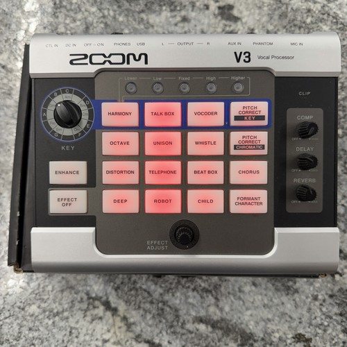 ZOOM V3 Vocal Processor Voice Effects Multi-Effect Voice Changer | eBay