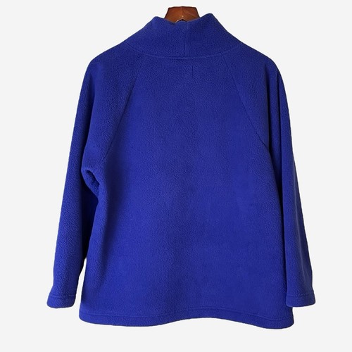 GAP Fleece Pullover Womens M Medium Mockneck Arctic Cobalt Blue Polyester NEW - Picture 5 of 10