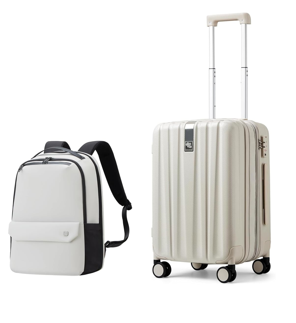 Mochila de mano Hanke y equipaje de mano expandible de 20 pulgadas 22x14x9 aerolínea